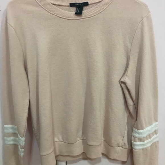 Forever 21 Striped Crew-Neck Sweater - Picture 1 of 2